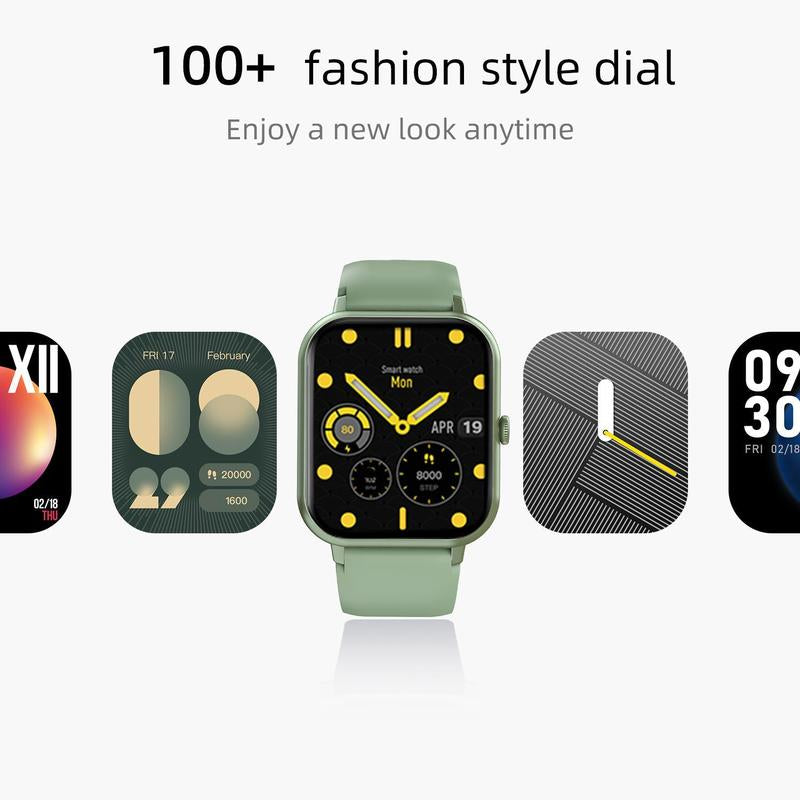 1.83" Fashion Touch Screen Smart Watch for Fall Gift, Digital Fitness Watches with Call Function 100+ Sports Modes DIY Watch Dials Messages Reminder Multifunctional Smartwatch for Men Women, Tracker Smartwatch, Fitness Watch