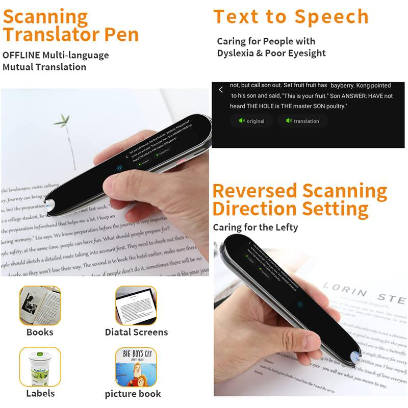 2024 Instant Voice Translation, Multi-Purpose Translation Device, Adult Student Intelligent Translation Support for Wifi and 112 Languages