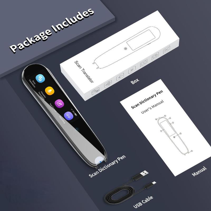 2024 Instant Voice Translation, Multi-Purpose Translation Device, Adult Student Intelligent Translation Support for Wifi and 112 Languages
