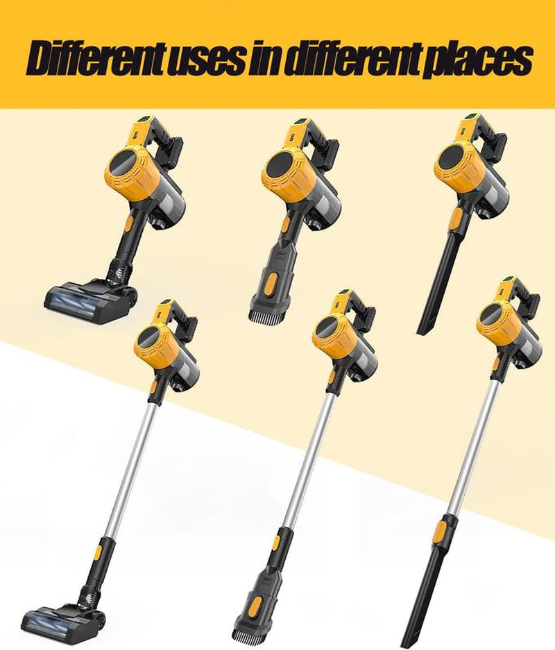 Dewalt 20V PLBT Vacuum Cleaner for Home with Wall Bracket, Stickvacuum Cleaner for Hard Floors, 6In1 Cleaner, Dewalt 30KPA