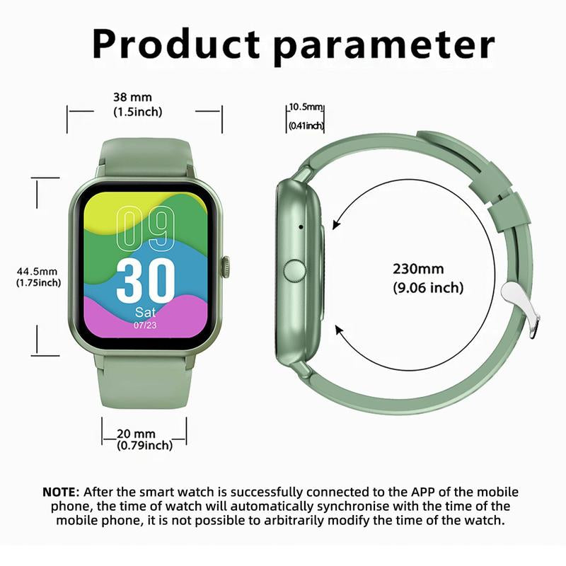 1.83" Fashion Touch Screen Smart Watch for Fall Gift, Digital Fitness Watches with Call Function 100+ Sports Modes DIY Watch Dials Messages Reminder Multifunctional Smartwatch for Men Women, Tracker Smartwatch, Fitness Watch