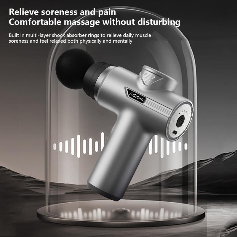 Cordless Deep Tissue Massager – 6 Speeds, 8 Heads, 1200Mah Battery for Neck, Shoulder & Back Pain Relief