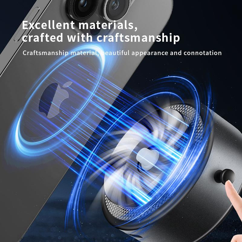 Universal Vacuum Magnetic Phone Holder - Strong Adsorption, Portable, Easy to Use, Suitable for Car, Kitchen, Gym, Bathroom & Shower - Smartphone White Cellphone