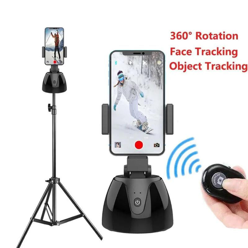 Automatic Smart Selfie Stick 360° Rotation Auto Object Face Tracking Holder Camera Mobile Phone Vlog Tripod for Video Recording