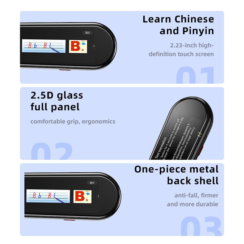 2024 Instant Voice Translation, Multi-Purpose Translation Device, Adult Student Intelligent Translation Support for Wifi and 112 Languages