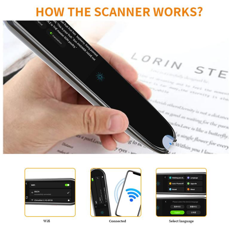 2024 Instant Voice Translation, Multi-Purpose Translation Device, Adult Student Intelligent Translation Support for Wifi and 112 Languages