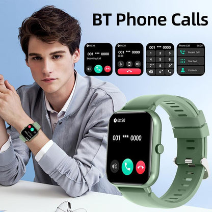 1.83" Fashion Touch Screen Smart Watch for Fall Gift, Digital Fitness Watches with Call Function 100+ Sports Modes DIY Watch Dials Messages Reminder Multifunctional Smartwatch for Men Women, Tracker Smartwatch, Fitness Watch