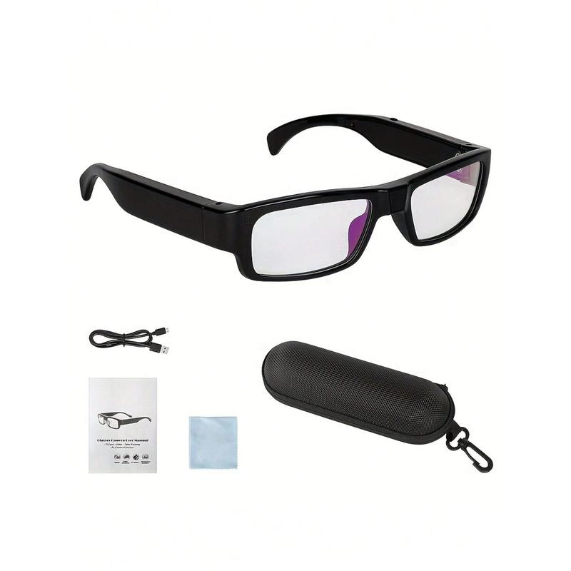 1080P HD Smart Glasses – Built-In Video Recorder, 64GB Memory Card Included, Hands-Free Recording for Outdoor Sports & Adventures – Holiday Gift
