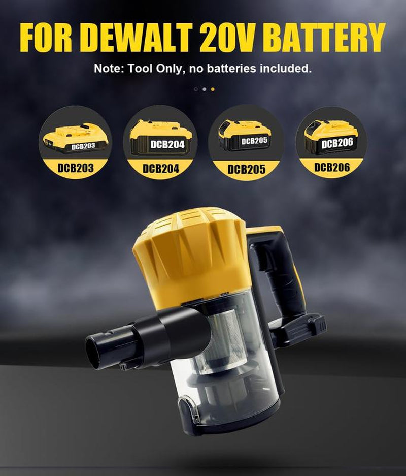 Dewalt 20V PLBT Vacuum Cleaner for Home with Wall Bracket, Stickvacuum Cleaner for Hard Floors, 6In1 Cleaner, Dewalt 30KPA