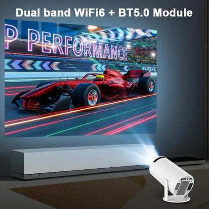 [US Warehouse] Magcubic 4K HY300 Pro Portable Projector Native 1280*720P Android 11 Dual Wifi6 290ANSI Built-In Speaker&Appstore Allwinner H713 BT5.4 Cinema Outdoor Mini Projetor WIFI6 Remote Control Included Projector 2025