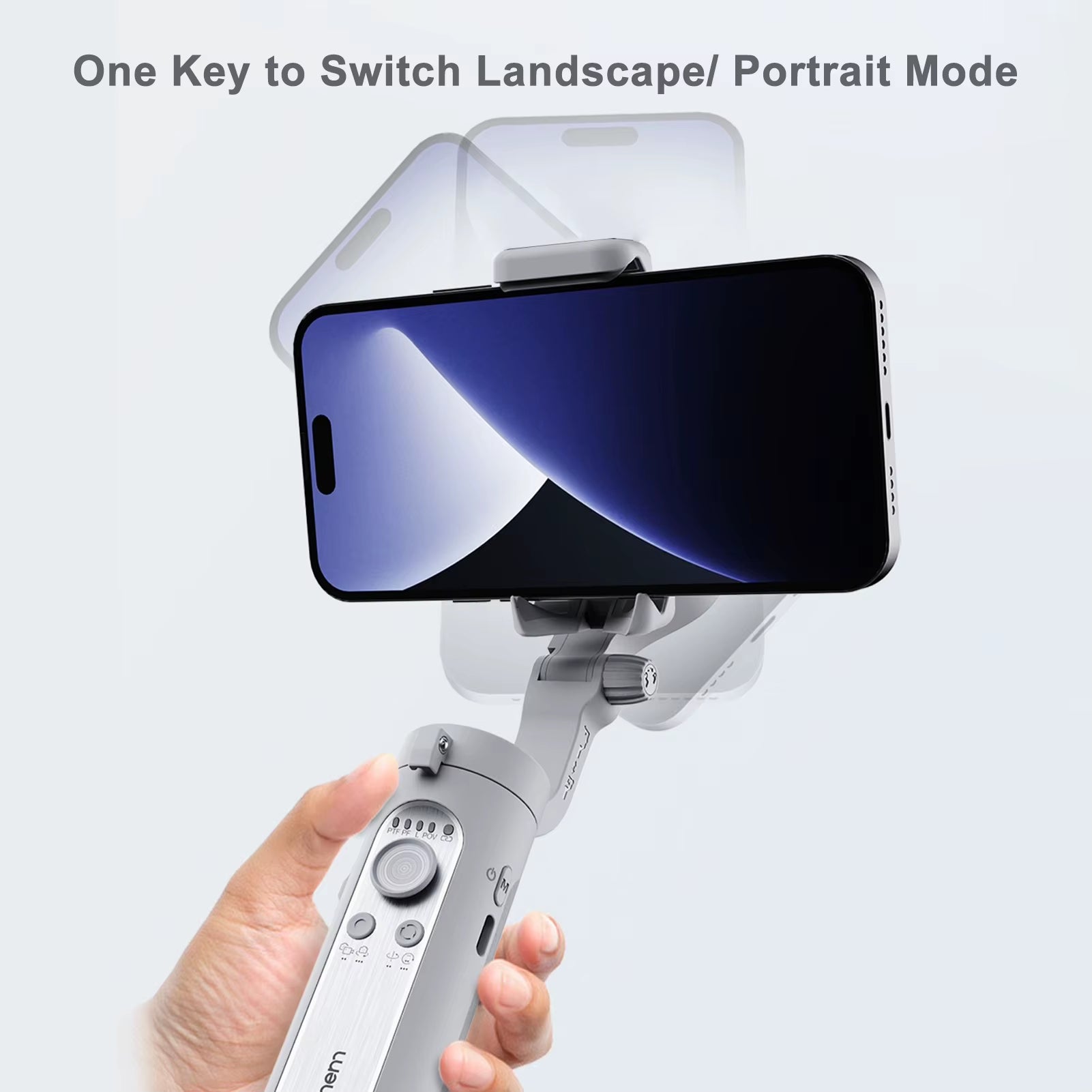 Hohem Isteady 3-Axis Smartphone Gimbal Stabilizer Portable Phone Vlog Gimbal Anti-Shake with Magnetic LED Fill Light Mini Tripod