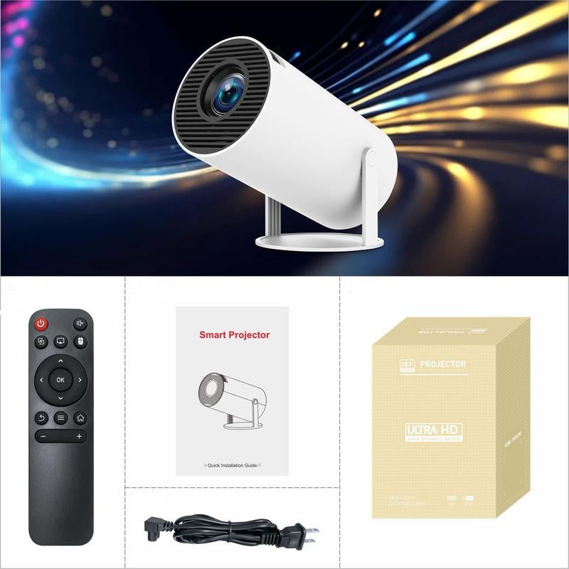 [US Warehouse] Magcubic 4K HY300 Pro Portable Projector Native 1280*720P Android 11 Dual Wifi6 290ANSI Built-In Speaker&Appstore Allwinner H713 BT5.4 Cinema Outdoor Mini Projetor WIFI6 Remote Control Included Projector 2025