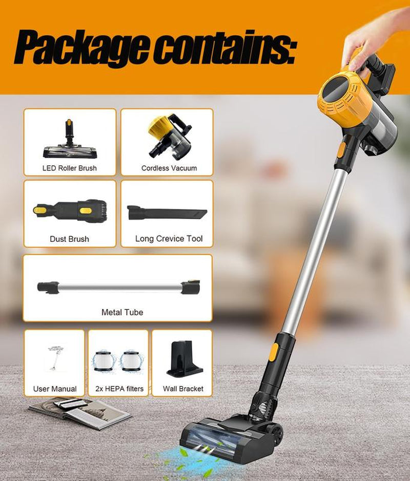 Dewalt 20V PLBT Vacuum Cleaner for Home with Wall Bracket, Stickvacuum Cleaner for Hard Floors, 6In1 Cleaner, Dewalt 30KPA